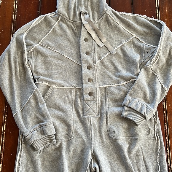 Free People Movement Size S Current Mood Onesie Grey - Picture 4 of 9